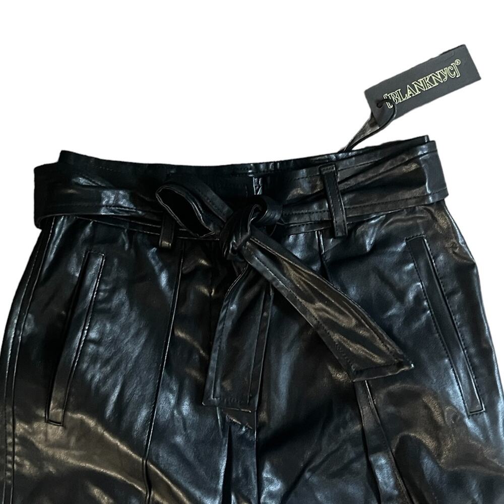 NWT! Blank NYC Off the Record Faux Leather Trouser Pants - Size 25 - Picture 7 of 13